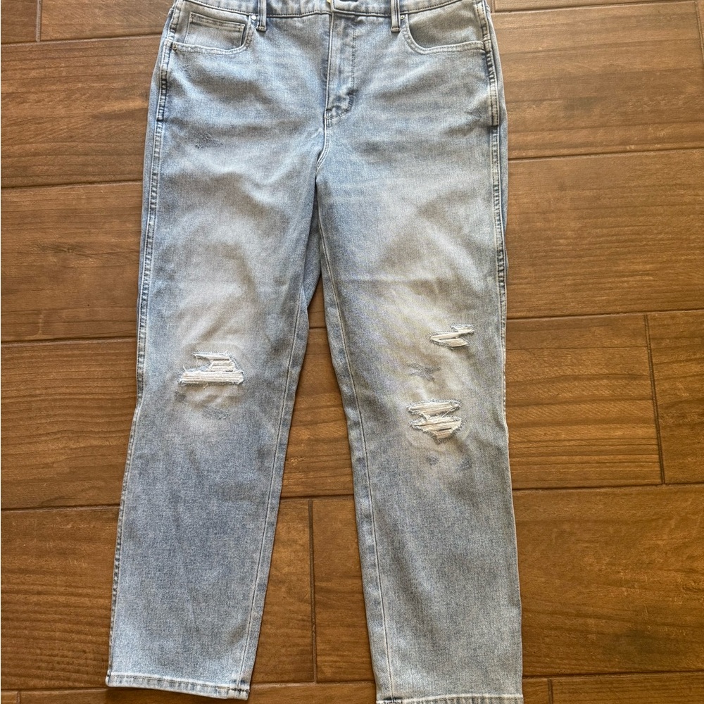 White House Black Market Distressed Light Blue Jeans